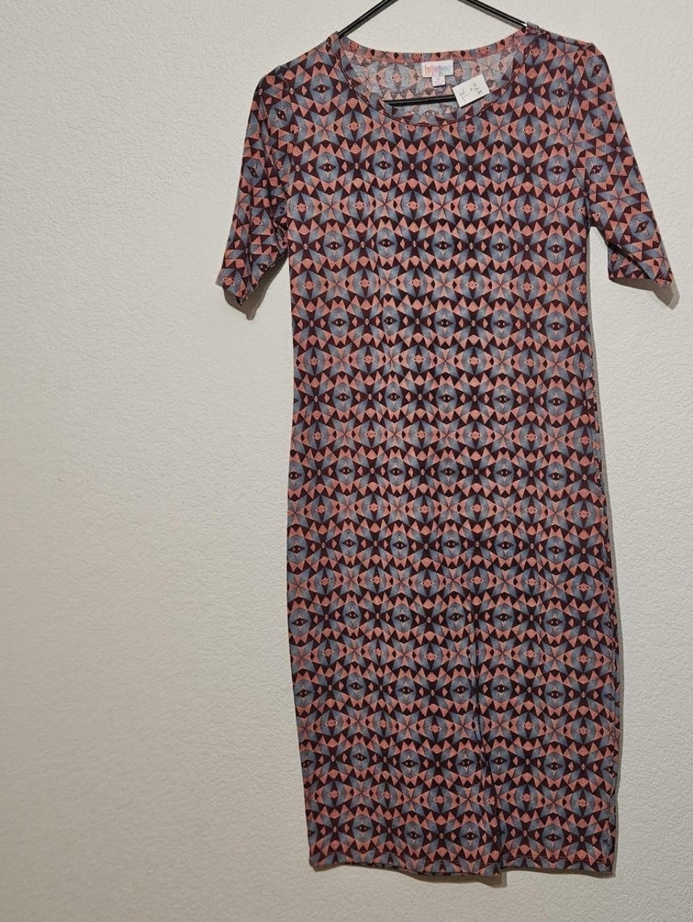 Medium Red And Blue LuLaRoe Dress